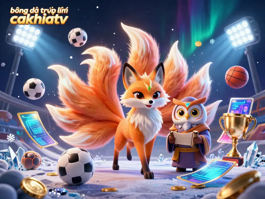 Experience vibrant sports action with bóng đá trực tuyến cakhiatv as the glowing nine-tailed fox and owl sage host a dynamic celebration.