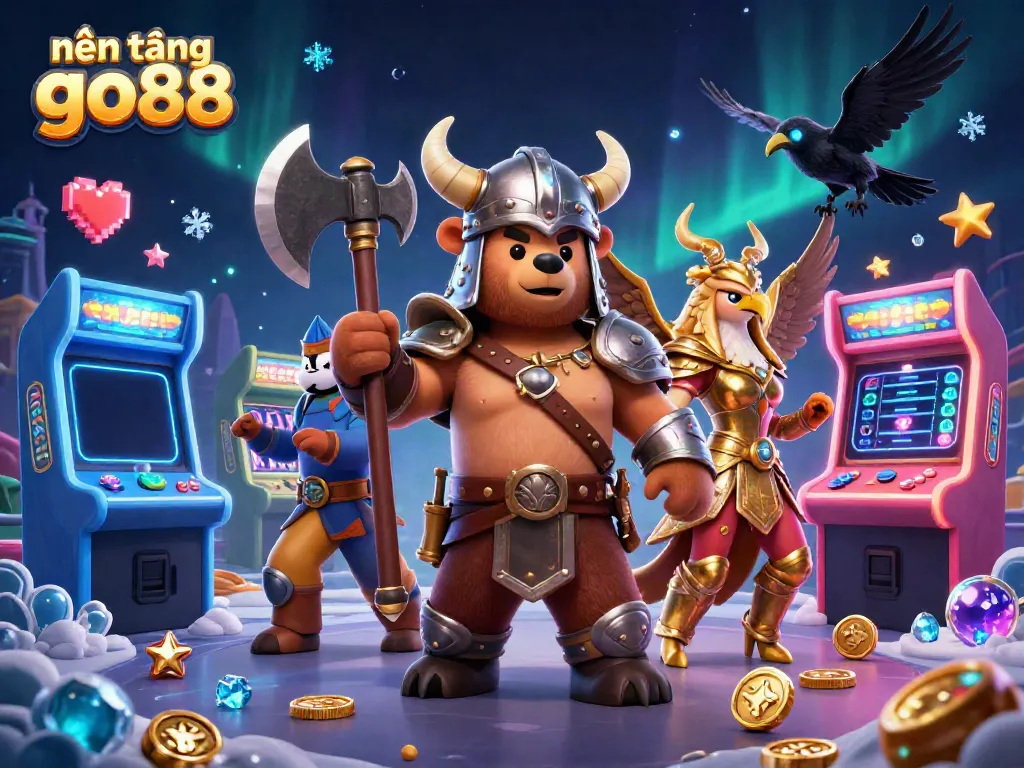 Engage in thrilling gameplay at nền tảng go88, showcasing vibrant slots and action-packed casino elements.